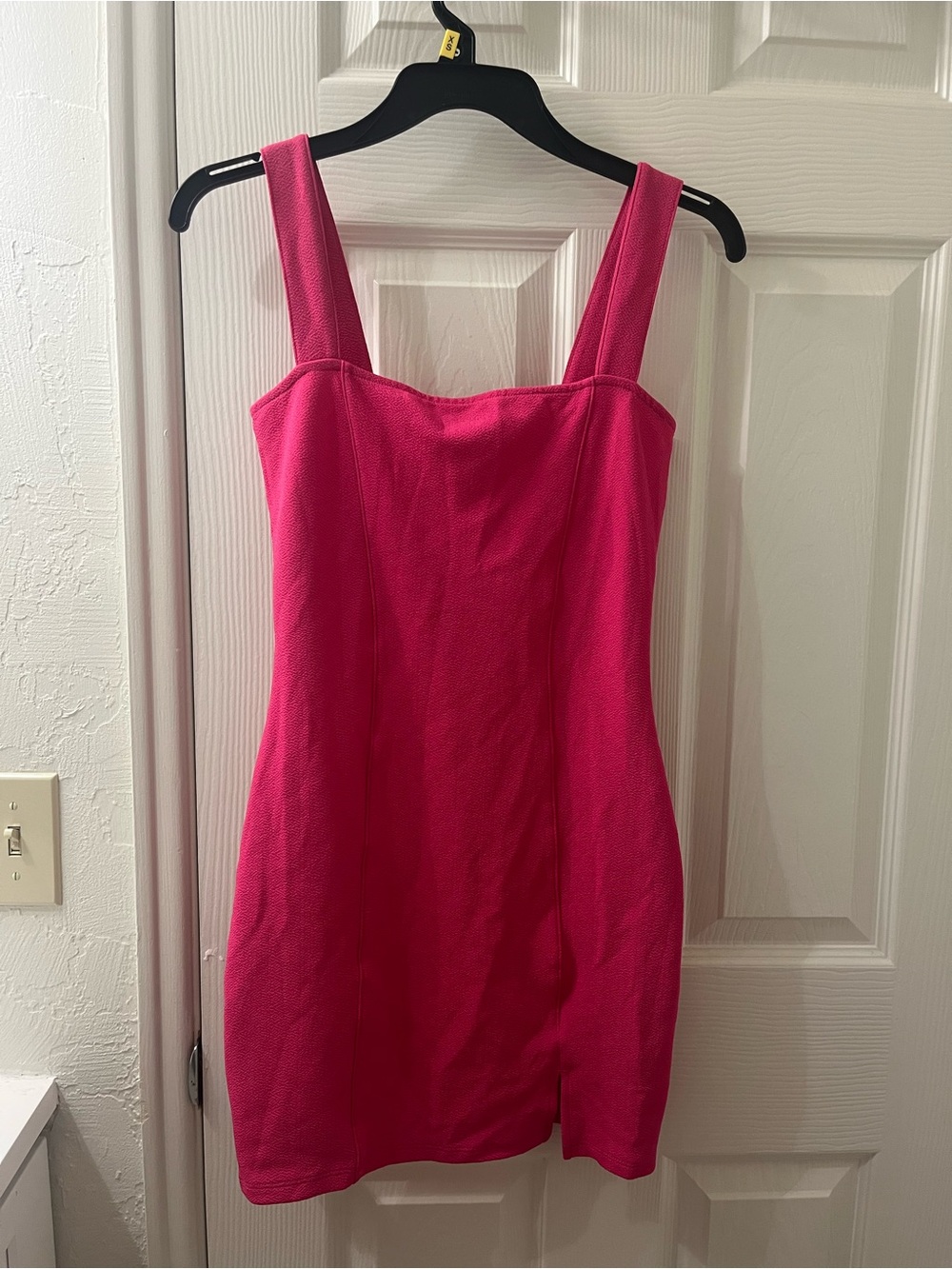 H&M Divided Hot Pink Square-Neck Mini Dress